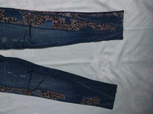 Leopard Print Woolen Jegging