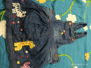 6-12 Month Girl Denim Skirt ( Like New)