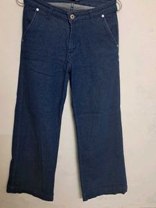 Wide Leg Cropped Jeans