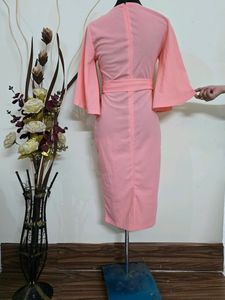 Shein Peach Colored Bodycon Dress