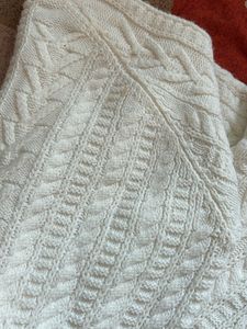 KOTON Brand Cream Cable Knit Cardigan