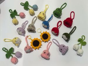 3 Crochet Keychains