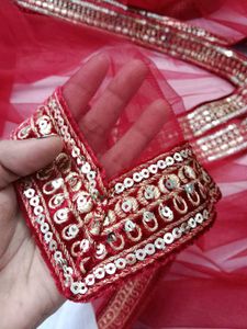 Red Velvet Embroidered Salwar Suit