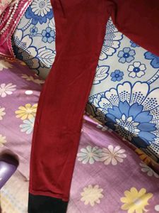 Red Color T-SHIRT With BlackColor