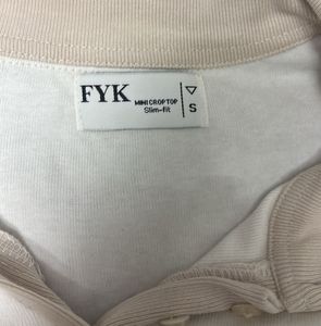 Stylish Two-Tone Polo Top