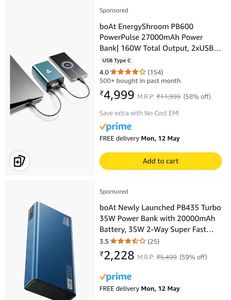 boAt E2700 mAh PB600 Powerbank