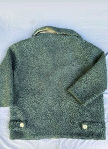 Cozy Green Sherpa Jacket