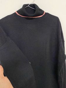 Black Knit Sweater Dress