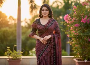 Elegant Designer Complete Saree with Blouse