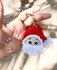 Santa Face Keychain
