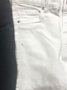 Black And White Denims