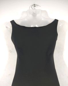 Lee Douche Black Plain Western Dress (Women)