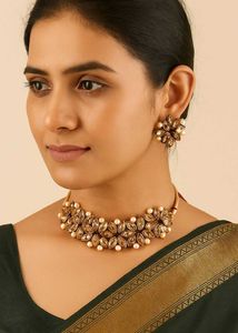 Elegant Choker Necklace Set (New)