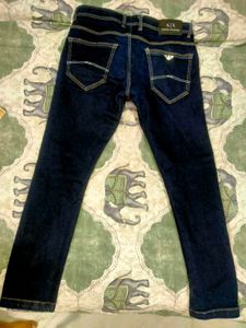 Raw Navy Blue Denim Jeans
