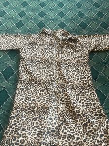 Cheetah Printed Shrug And Denim Kurti Combo