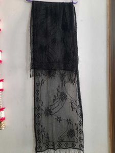 Black Net Dupatta