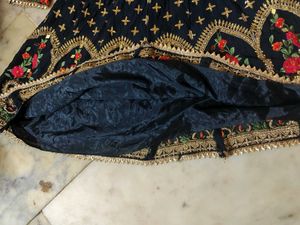 Royal Blue Heavy ✨Embroidery Mirror Work Kurti🤩