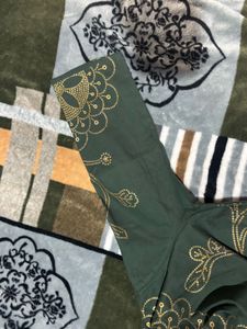 Green Printed Kurta