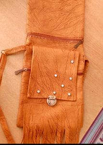 Vintage Leather Fringe Bag