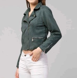 Zip front biker jacket🌊
