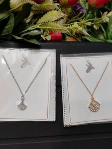 Fan Pendants: Silver & Gold