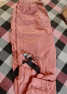 Peach Cargo Pants
