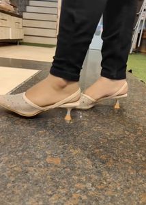Zara Rhinestone Heels