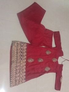 Rust Kurti And Bottom Set New