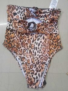 Shein Strapless Animal Print Bodysuit – Premium Tr