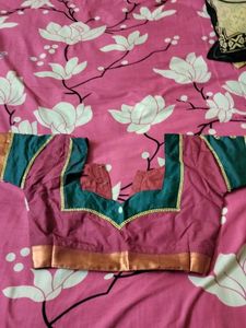 Sea Blue Emboss Silk Saree...