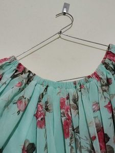Floral Print Dress Stretchable