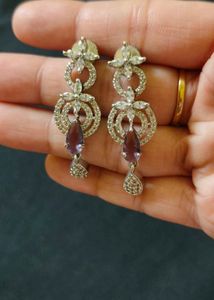 Elegant Purple Stone Jewelry Set