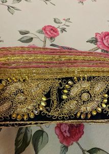 Embroidered Gota Patti Saree Lace