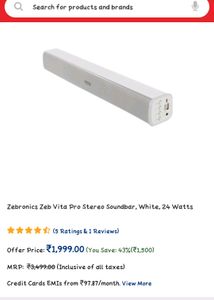 Zebronics Zeb Vita Pro 24watt Bluetooth Speaker