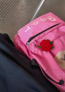 Rose Crochet Keychain