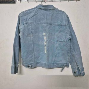 Distressed Denim Jacket - Stylish &amp; Trendy