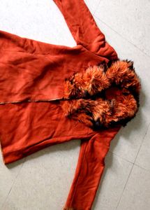 Faux Fur Collar Coat