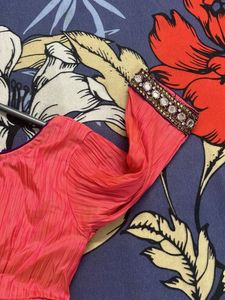 Coral &amp; Pink Ethnic Dress