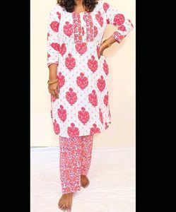 Pink Color kurta With Pant Size Xl