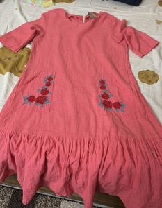 Cute Pink Floral Dress