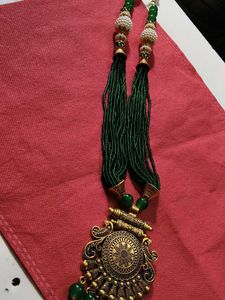 Green Beaded Necklace