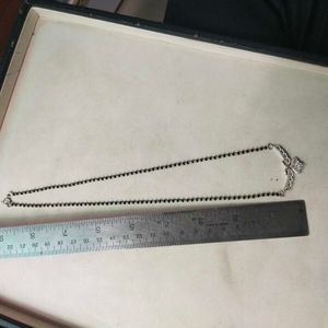 Slightly Used 925 Silver AD Solitaire Mangalsutra