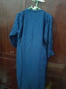 Navy Button-Down Dress