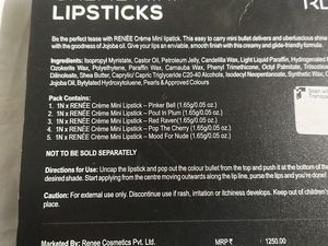 Creme Mini Lipsticks (Pack Of 5)