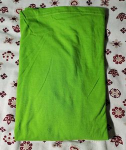 🌿 Bright Green Women’s Full-Sleeve Top – Trendy V