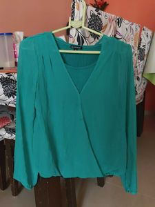 Teal Harpa Blouse