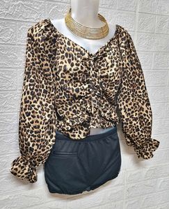 🐆 Cheetah Print Top Free Size