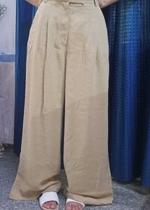 Beige Baggy Oldmoney Pant