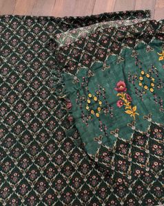 printer spun wool unstitch suit  digital Printed