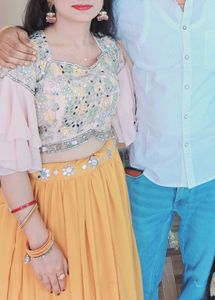Crop Top, Lehenga And Dupatta